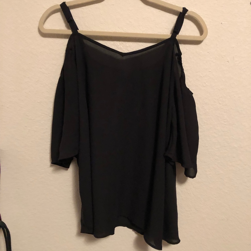 Torrid Cold Shoulder Flowy Blouse